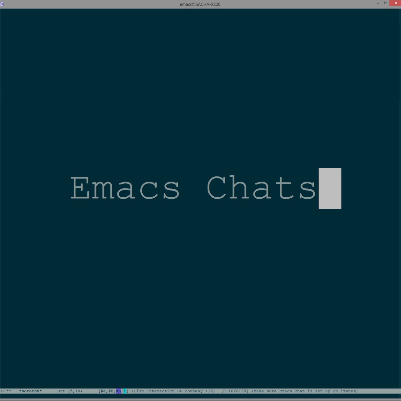 Sacha Chua - category - emacs-chat-podcast