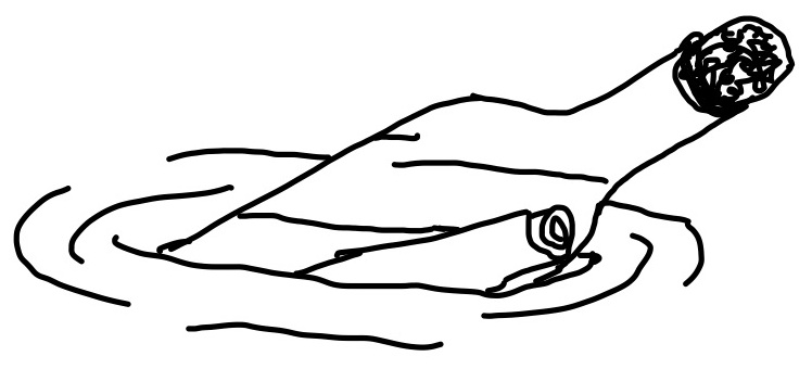 A message in a bottle