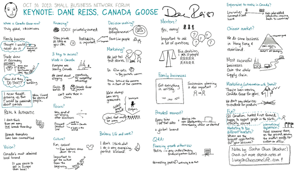 20121016 Small Business Forum - Canada Goose - Dani Reiss