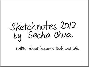 Sketchnotes 2012 by Sacha Chua