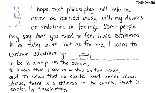 2015-04-03d Equanimity -- index card #philosophy #equanimity