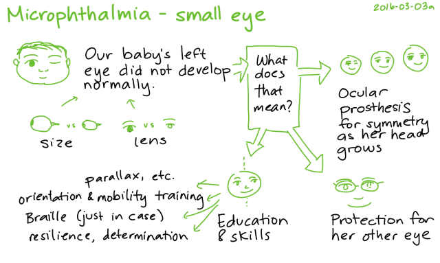 2016-03-03a Microphthalmia - small eye -- index card #microphthalmia